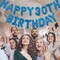 76pcs Happy Birthday Balloon Banner – Blue 16" Mylar Foil Letters, Includes 2 Sets A-Z, 0-9 Numbers, “HAPPY BIRTHDAY” Letters & Balloon Pump – Personalized Birthday Party Decorations
